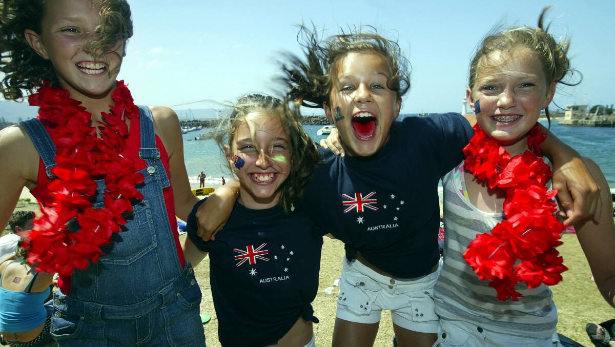 2007: Charlotte Gibbs (left), 12 Tami McGovern, 11, Tessa McMillan, 12, and Hannah Muirhead, 12.   