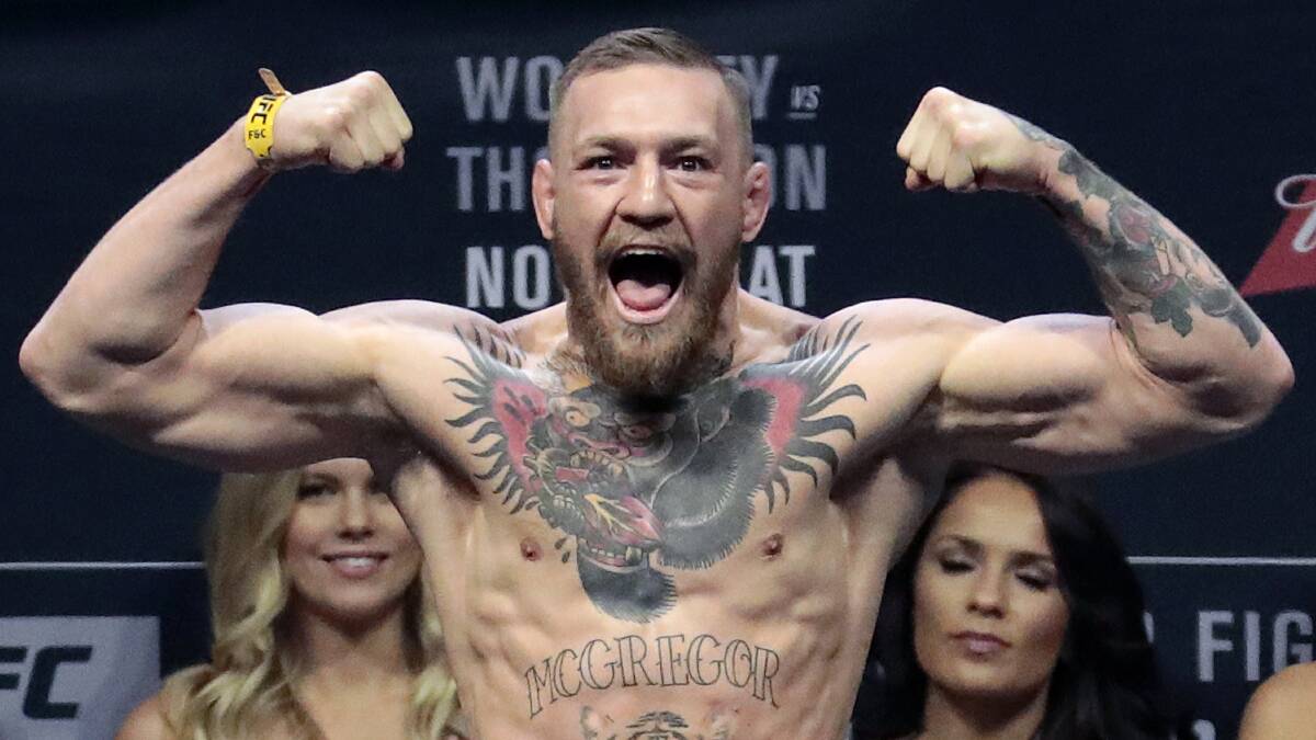 For all his bravado, Conor McGregor's secret weapon is relaxation. Photo: AP