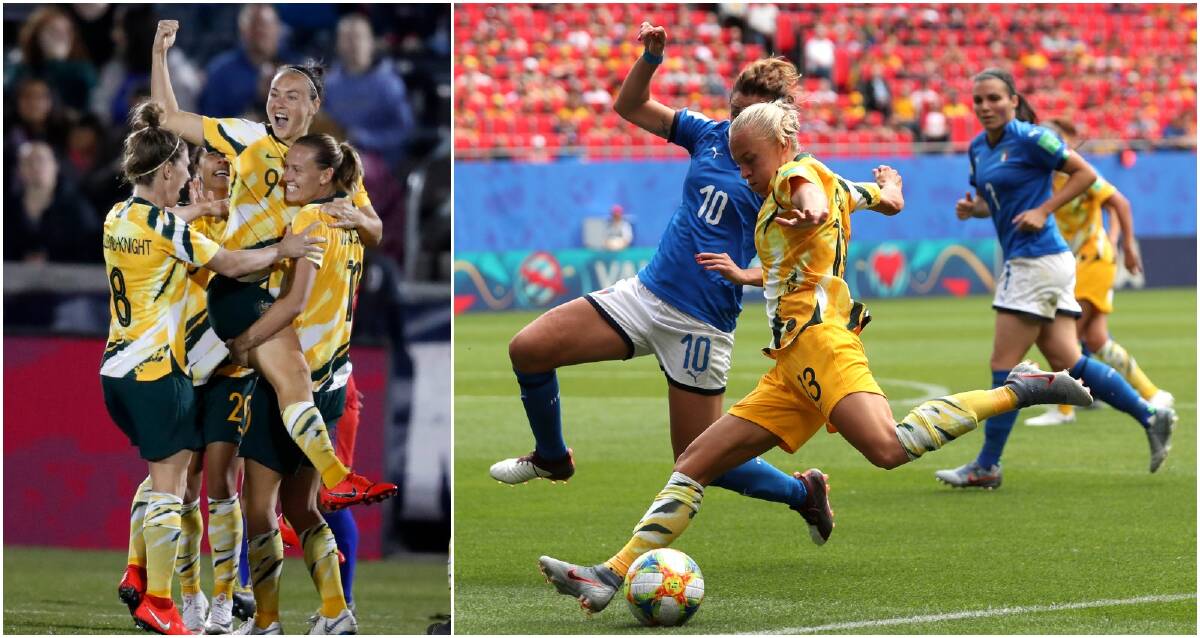 The Matildas will take on Brazil at 2am on Friday. Pictures: AP