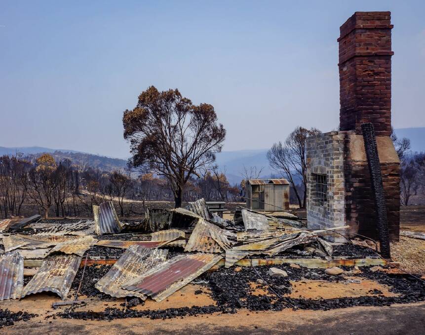 Sawyers Hut was also leveled by the bushfire. Picture: Michelle J Photography 