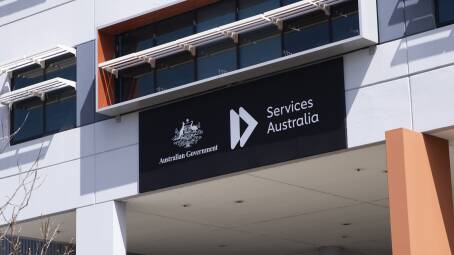 Services Australia's offices in Tuggeranong. The agency is bringing staff back in-house after years of labour hire use. Picture: Keegan Carroll