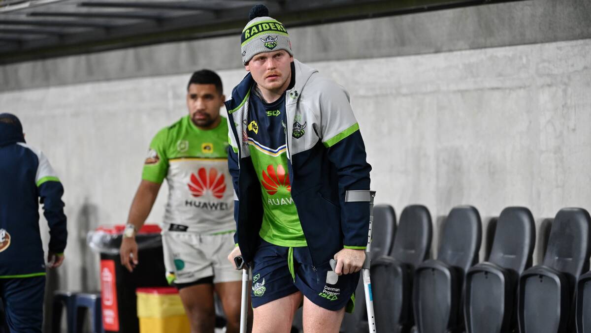 Corey Horsburgh is awaiting a verdict on a foot injury. Picture: NRL Imagery