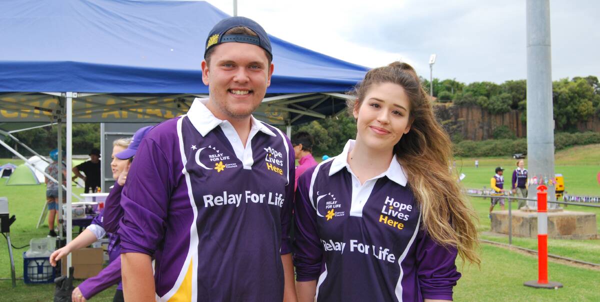 RELAY FOR LIFE: Daniel Lavin and Sarah Jennings enjoying the day's events. Pictures: HAYLEY WARDEN