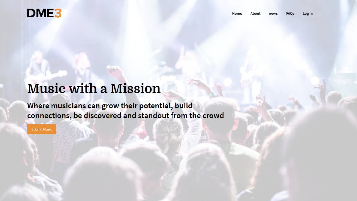 Music with a mission: DME3's home page