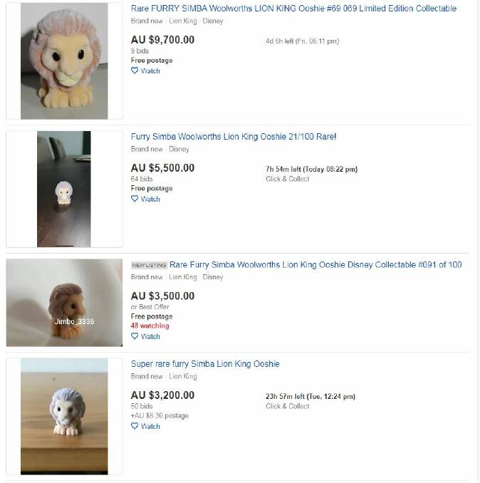 Some of the top listings currently on eBay as of August 19.