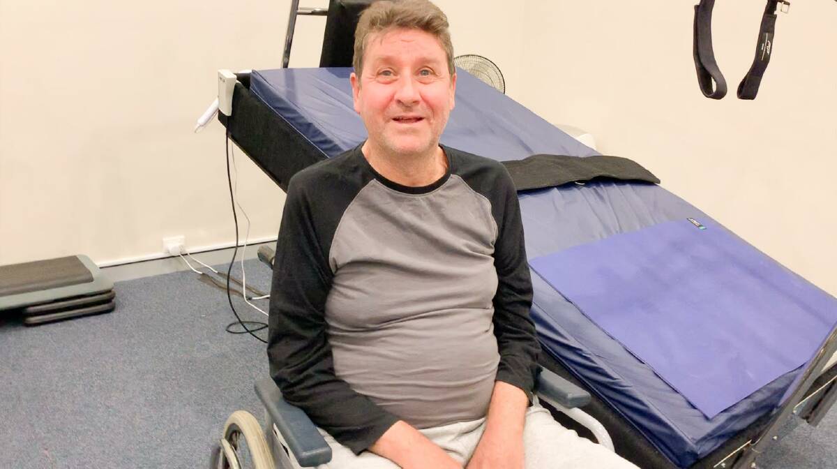 INCREASED STRENGTH: Robert has Motor Neurone Disease and hopes the treatment improves daily life.