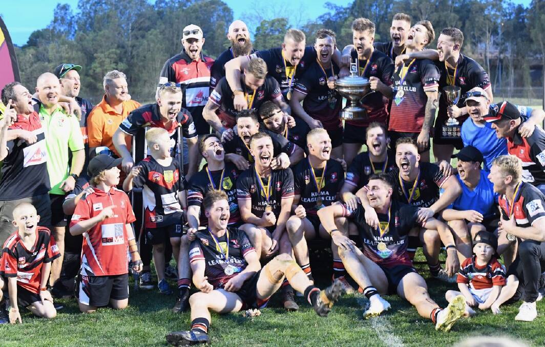 The Kiama Knights first grade side after winning the 2019 Group Seven competition. Photo: Kristie Laird