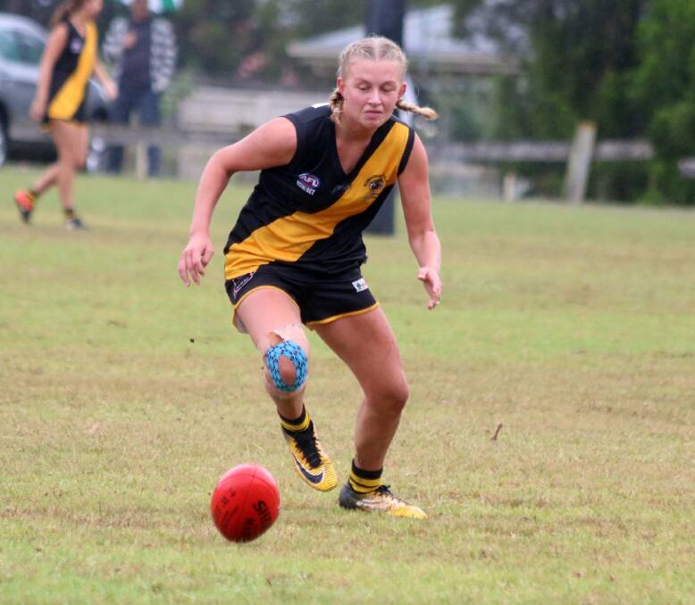 STRIVING FOR GREATNESS: Bomaderry Tigers' Sophie Phillips will lead her side's AFL South Coast women's premiership defence in 2019 - which starts on Saturday. Photo: TEAM SHOT STUDIOS