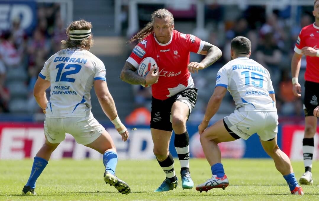 Gerringong's Ashton Sims during his time with the Toronto Wolfpack. Photo: Supplied