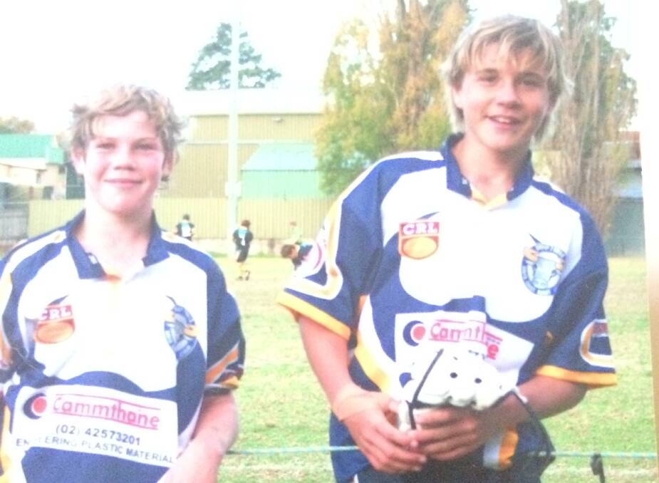 Berry-Shoalhaven Heads teammates Jared Pentecost and Jye Bull playing representative junior rugby league for Group Seven.