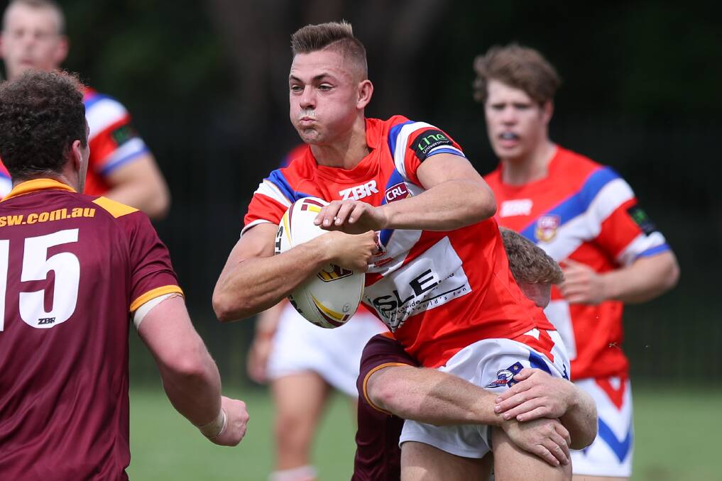 Warilla-Lake South's Cam Vazzoler in action for the Dragons during the 2019 country championships. Photo: Adam McLean