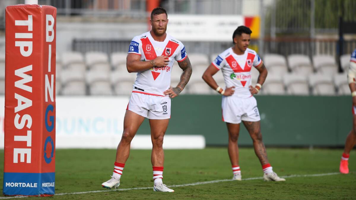 Tariq Sims in confident the Dragons can improve on last year's 12th place finish. Photo: NRL Imagery/Grant Trouville