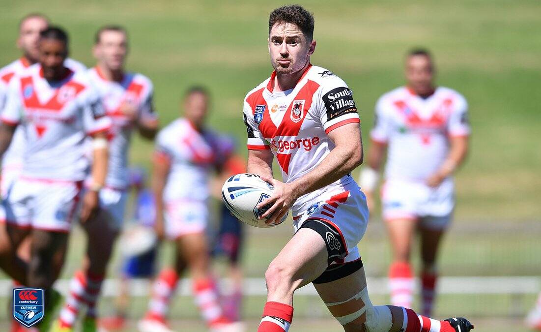 Albion Park-Oak Flats product Adam Clune in action for the Dragons' Canterbury Cup team in 2019. Picture: NRL Photos