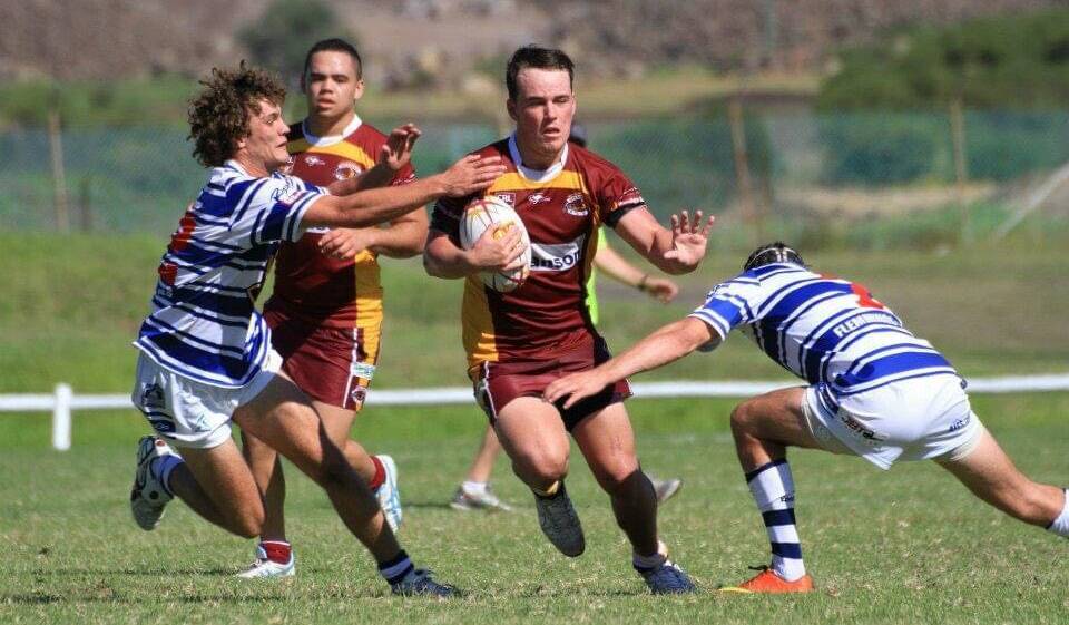 Ryan James makes a run for the Sharks in 2013. Photo: Supplied