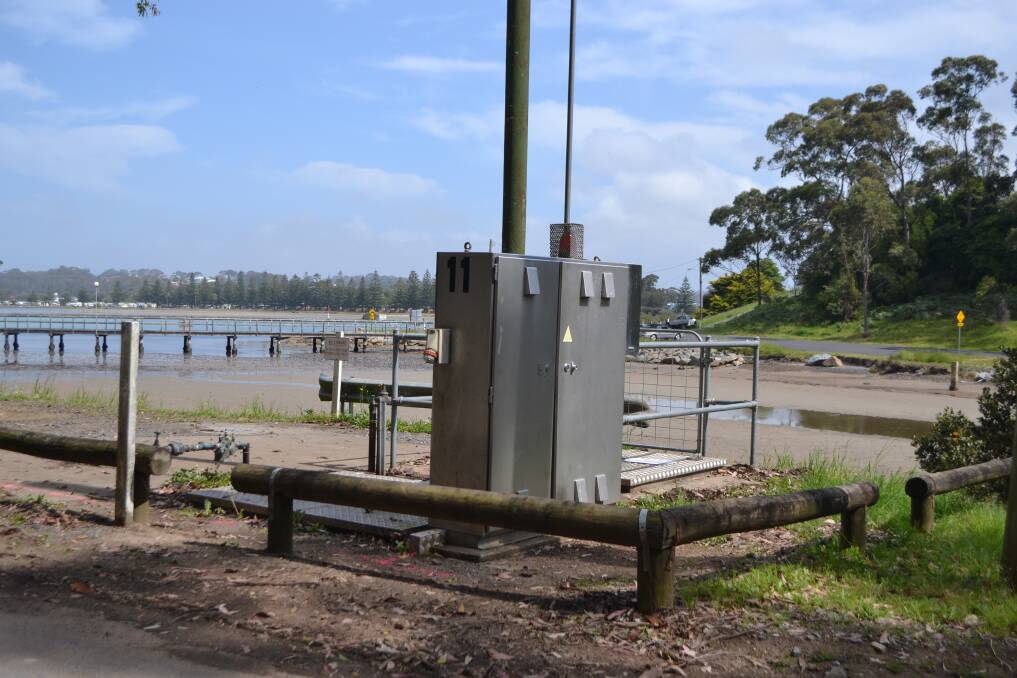 A sewage pumping station on Centenary Drive is one of six around the Narooma inlet. Another station was reported to have a gas leak on October 6. Image: File Pic.