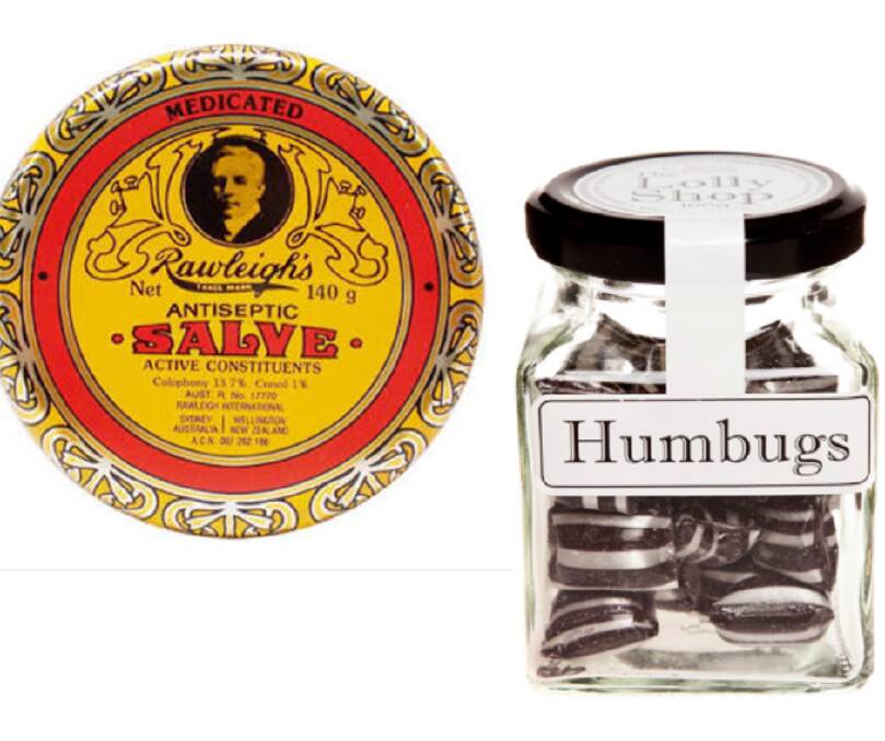 An image of Rawleigh's antiseptic cream and a jar of Humbugs similar to what Ray Speechley was carrying on the day of his disappearance. 