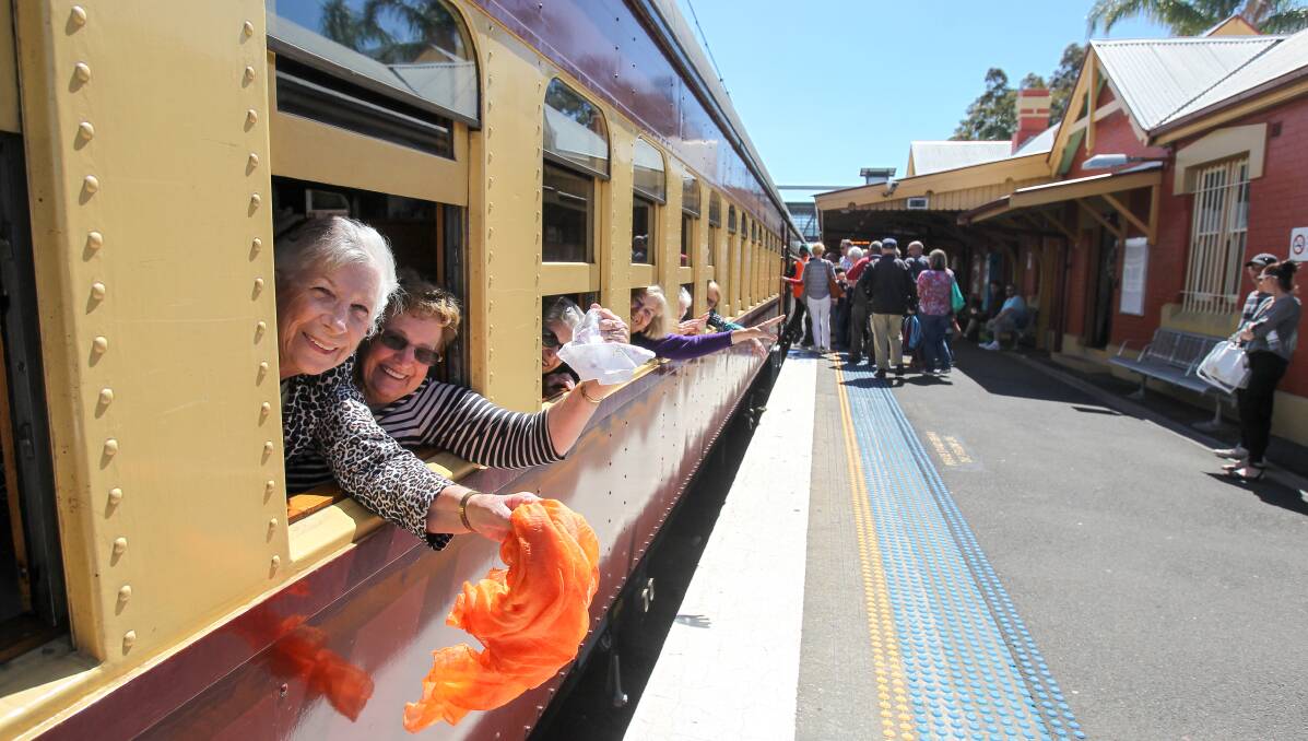 Celebration: 3801 Limited celebrated 30 years of operation and marked the occasion with passengers on the Cockatoo Run. Picture: Adam McLean. 