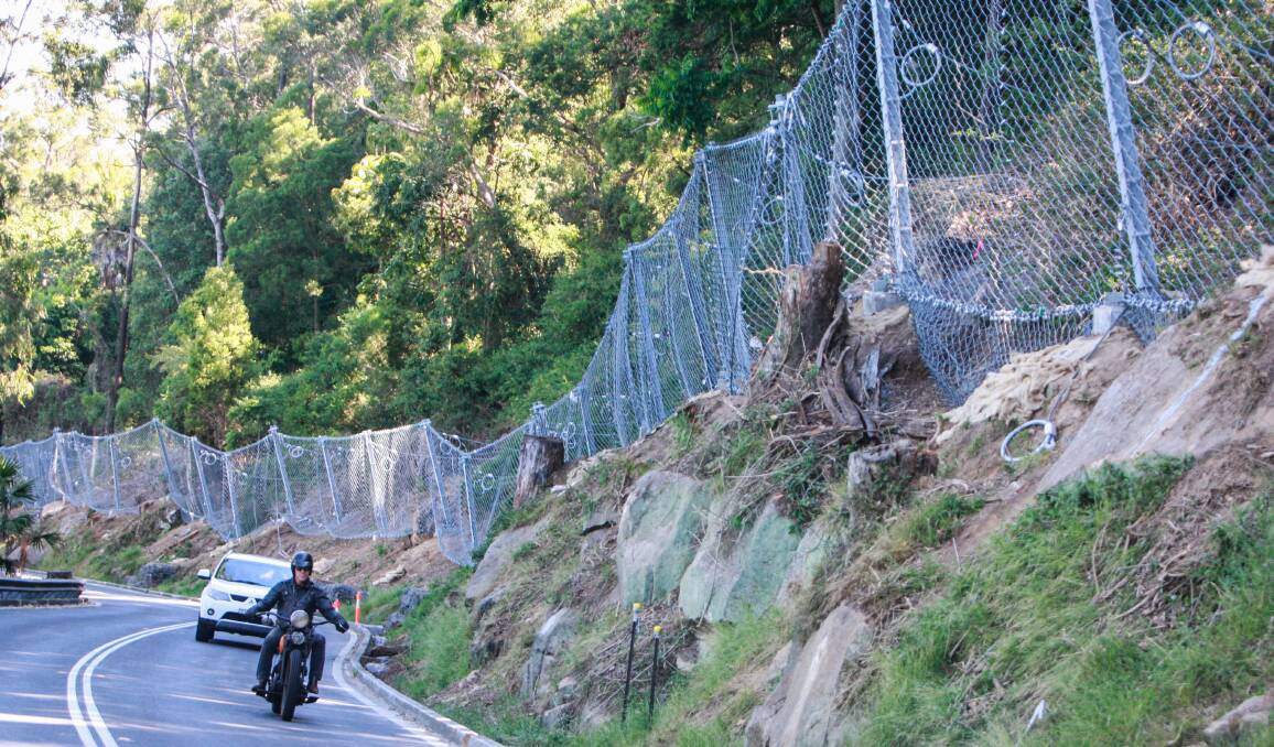 Eye sore?: Motorists are not so keen on the view thanks to new fencing but authorities say safety comes first. Picture: Georgia Matts