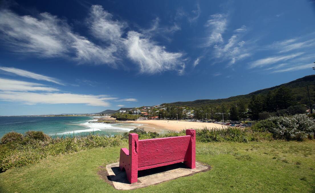 The view from the chair, painted pink in 2014. Picture: Kirk Gilmour