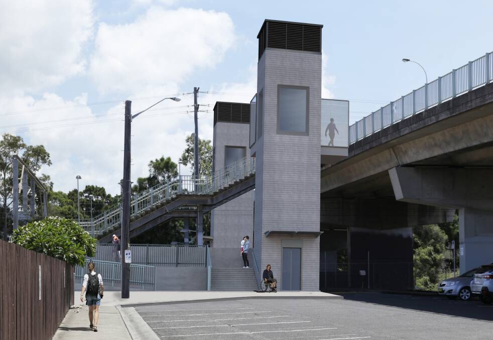 Transport for NSW has given the green light to construct two lifts at Fairy Meadow station. Picture: Transport for NSW