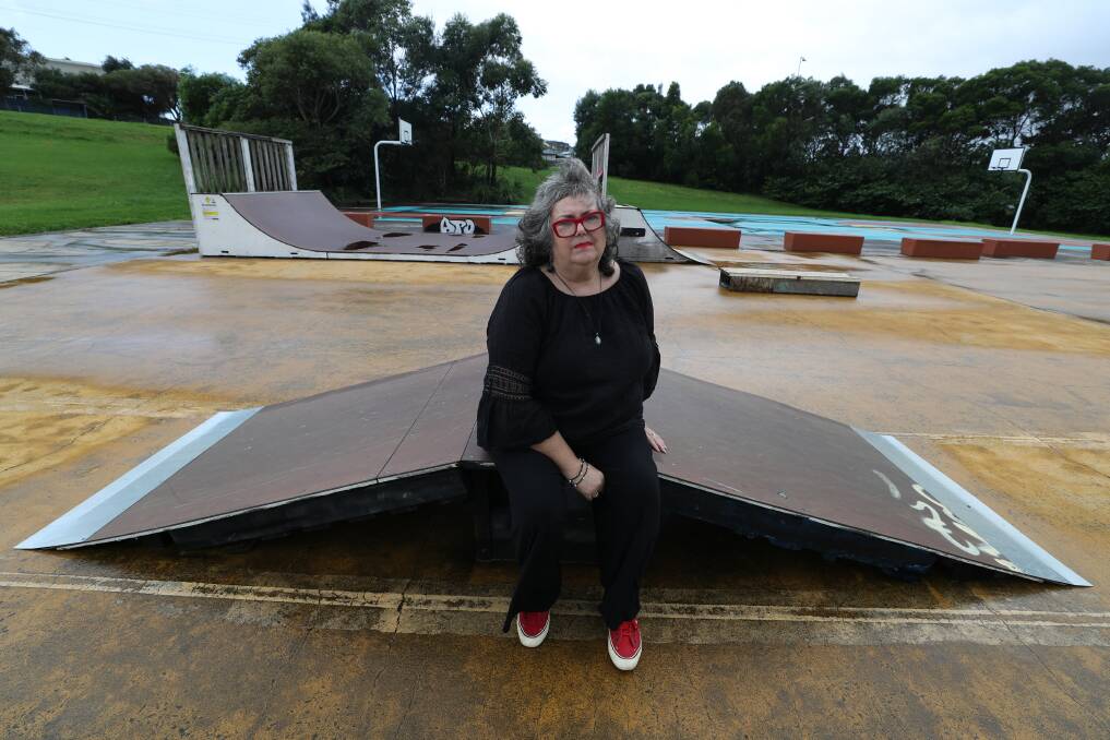 Efforts: Wollongong councillor Ann Martin is hoping council can work with the community to keep the DIY Port Kembla skate park from being demolished. Picture: Robert Peet