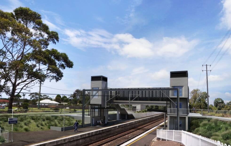 Contract: Work on lifts at Towradgi station will start in the middle of the year after a design and construction contract was awarded. Picture: Transport for NSW 