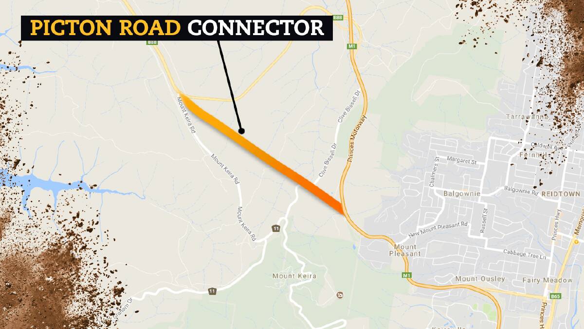 A link between Mt Ousley and Picton Road - which includes a tunnel - has been proposed in a recently released report from the Illawarra Business Chamber and the NRMA.