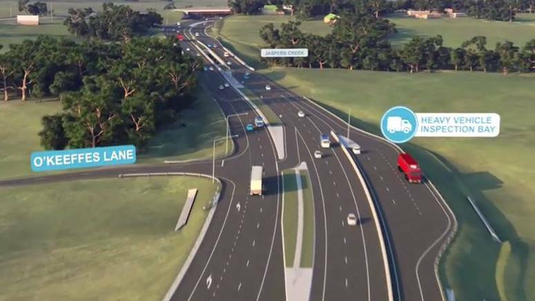  Part of the animated flyover of the Berry to Bomaderry Princes Highway upgrade. Construction is due to start later this year.