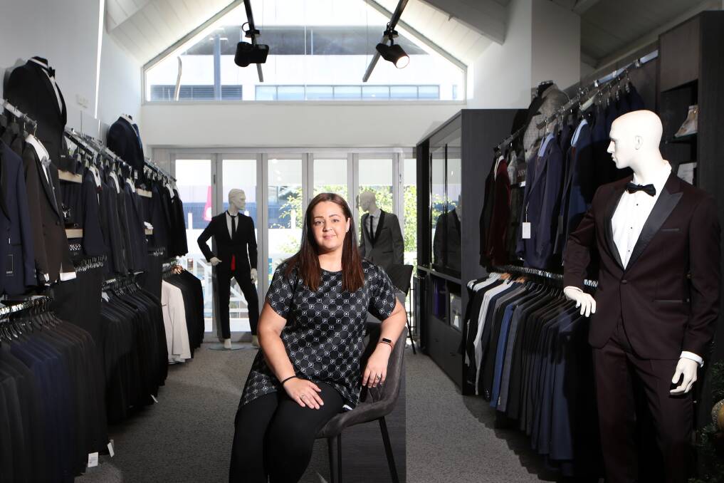 Good news: Tramps wedding consultant Natashia Scamardella is pleased the state government is increasing the number of people allowed in retail premises from Monday. Picture: Sylvia Liber
