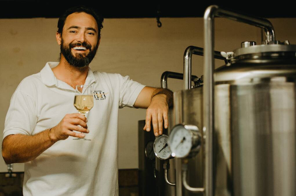 Mead matters: Joel Robinson, mead-maker at Wollongong's Hunter and the Harp, found making the beverage is helping with a rare disorder related to his sense of smell.  Picture: Kelly Exposito
