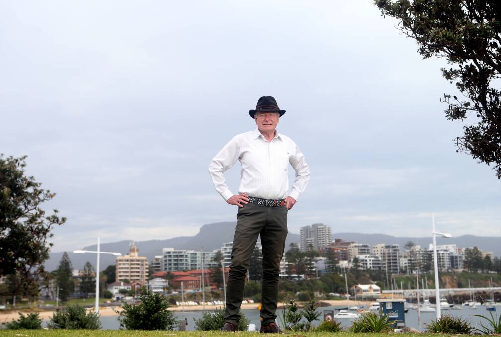Wollongong Lord Mayor Gordon Bradbery on Flagstaff Hill overlooking Wollongong Harbour, which is now part of a joint planning process between council and the NSW government. Picture: Sylvia Liber