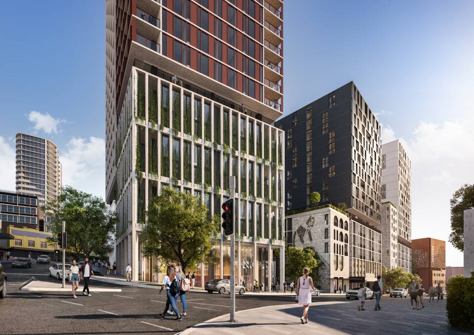 Owners: The Greens have called for some of the WIN Grand apartments to be set aside for affordable housing. Picture: BVN Architecture