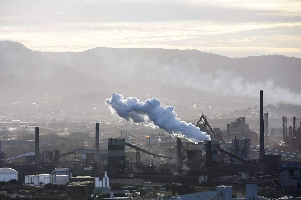 A commitment to the blast furnace reline could see BlueScope lose ground internationally in terms of net zero emissions, according to the Climate Council. Picture by Anna Warr