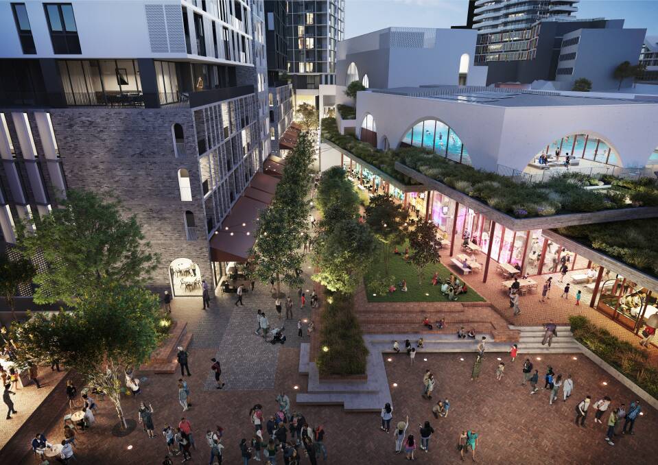 The WIN Grand development will include a flat pathway linking the train station to Wollongong Mall. Picture: BVN Architecture