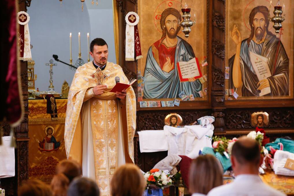 The Macedonian Christmas service at the Macedonian Church, Stewart St, Wollongong. Pictures: Anna Warr