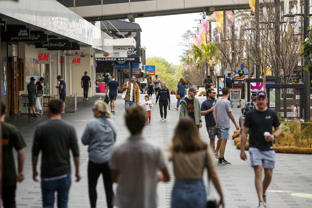 Deja vu: Wollongong councillors have decided to again investigate reopening Crown Street Mall to vehicles. Picture Anna Warr
