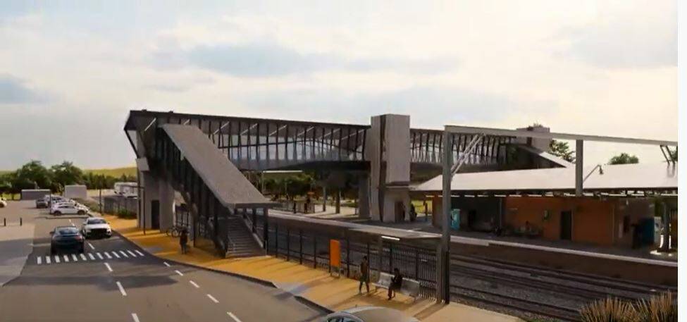 A still from a newly released video that offers more detail of the Unanderra station upgrade. Picture: Transport for NSW