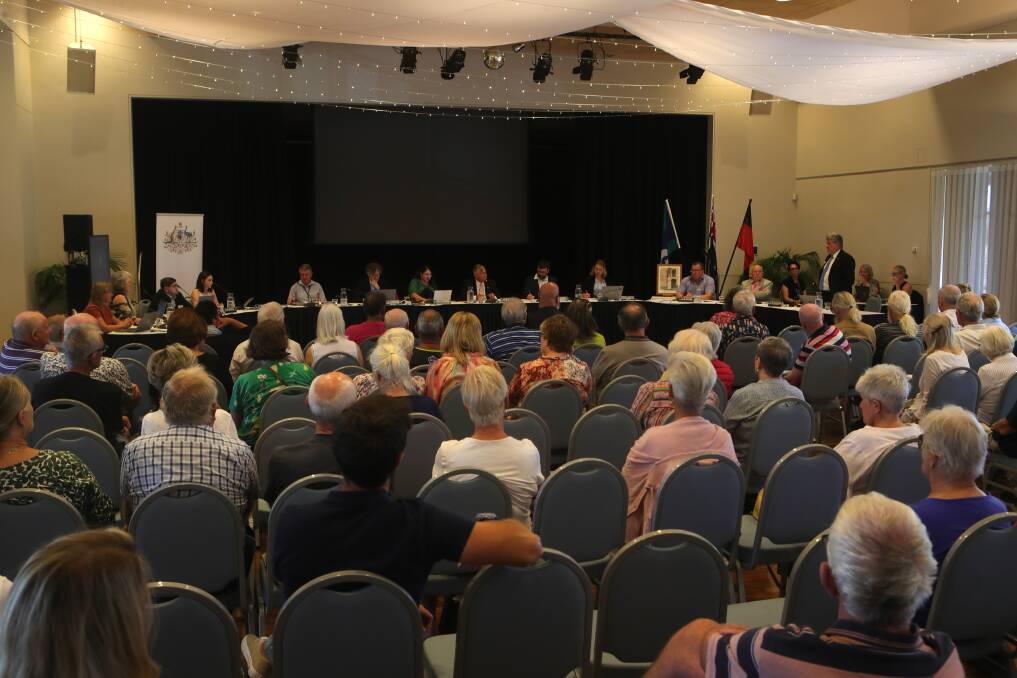 A public meeting held almost a year ago to discuss the fate of Blue Haven. Kiama council has knocked back all the tender offers to buy the Bonaira aged care facility. Picture by Sylvia Liber