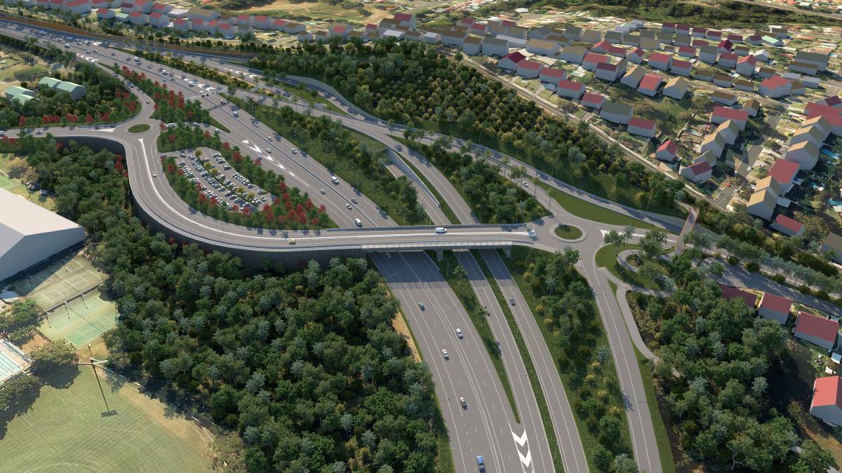 The planned Mt Ousley interchange has received $21 million in funding to take it to a shovel-ready state.