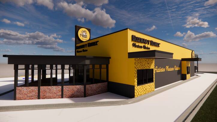 Mexican: An artist's impression of the Guzman y Gomez fast food restaurant proposed for Unanderra. Picture: supplied