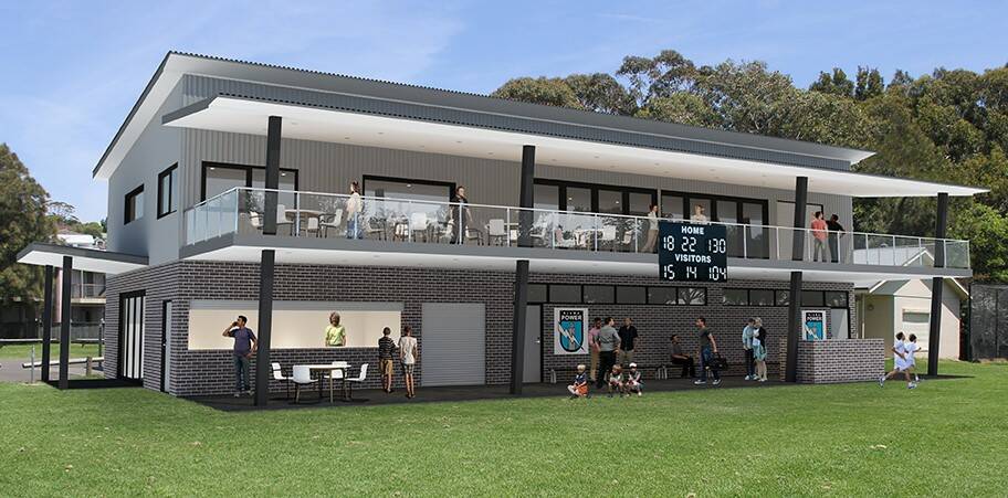 The proposed new clubhouse for the Kiama Power AFL team received more than $600,000 from a controversial state government funding program. Picture: supplied