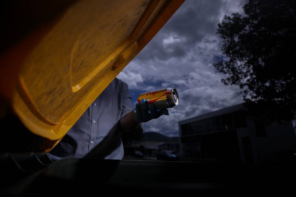 Rubbish: Wollongong City Council has been conducting a waste audit to see what people are putting into their three kerbside bins. Picture: Adam McLean