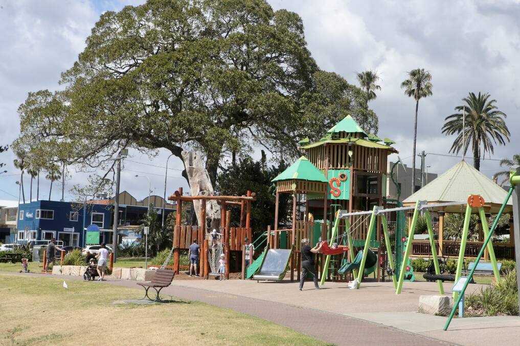 Little Park in Shellharbour Village is rated the playground most in need of shade, according to a Shellharbour City Council report. Picture by Sylvia Liber