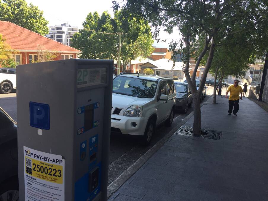 Parking: The state government has launched an app linked to parking meters - something Wollongong City Council did years ago. Picture: Glen Humphries