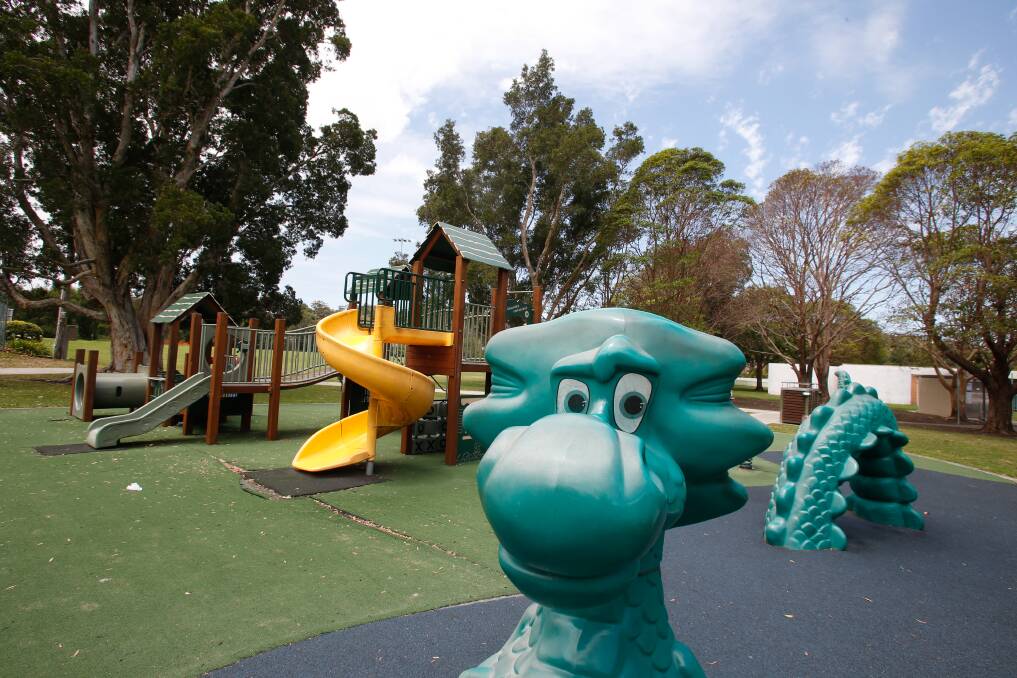 Playgrounds across the city - including this one at Figtree Oval - are in line for improvements under Wollongong City Council's approved infrastructure delivery program. Picture by Anna Warr