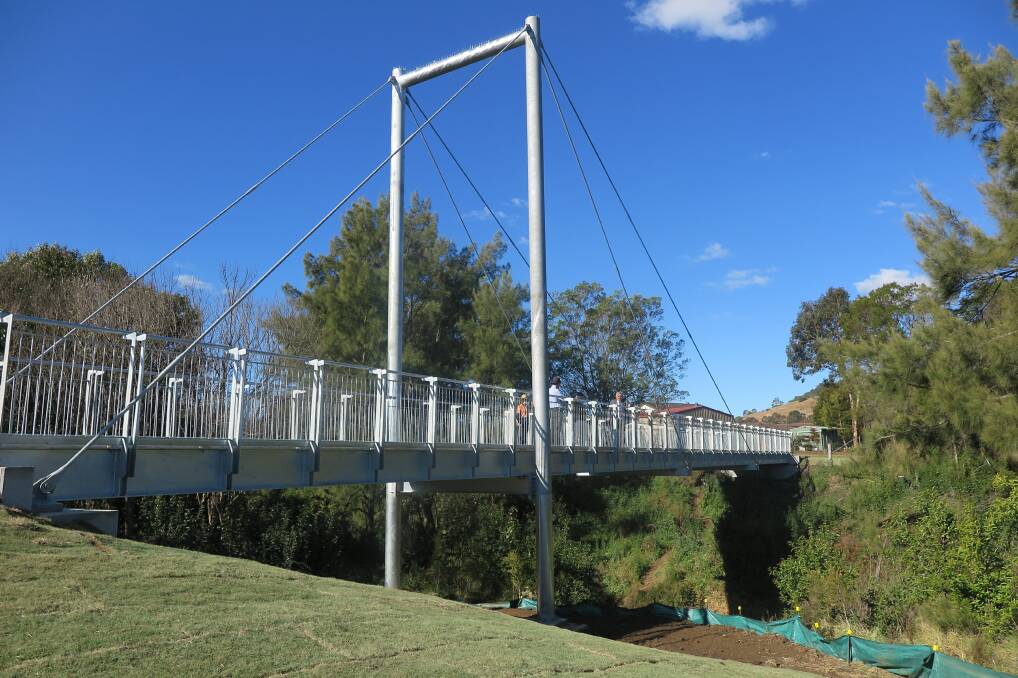 The 40-metre pedestrian bridge at Picton is the longest in the Wollondilly shire.