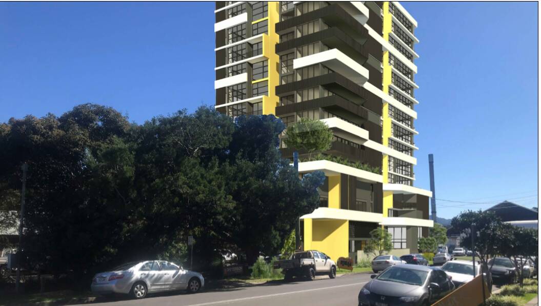 Fifteen-storey tower planned for edge of Wollongong CBD