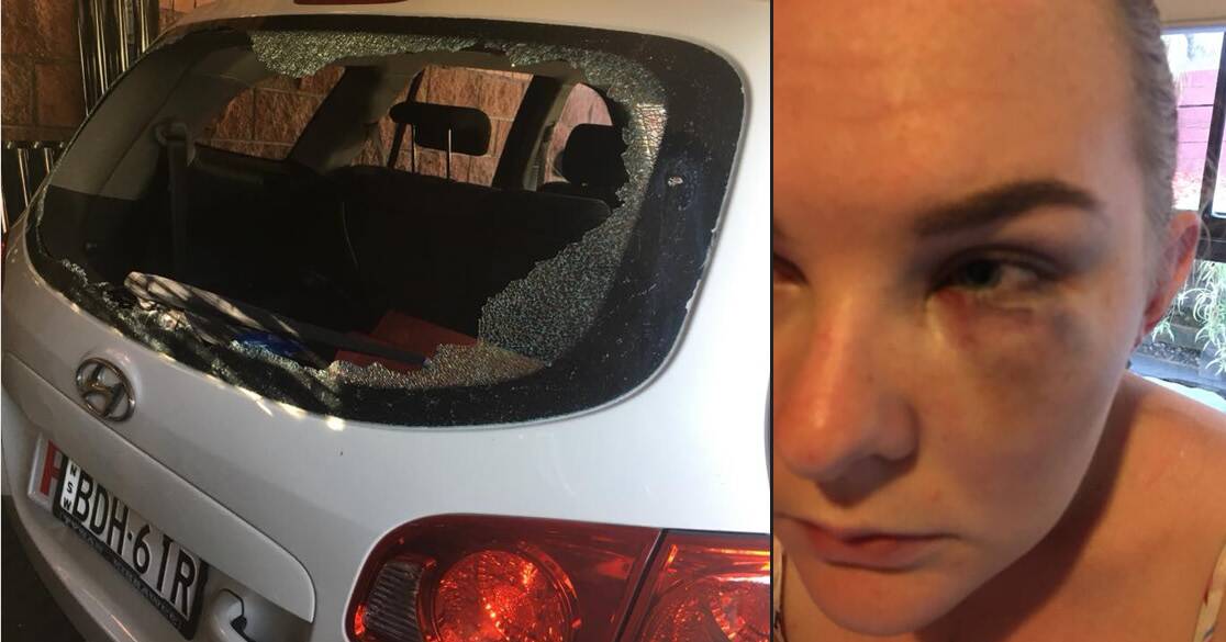 wild party: A mother is looking for the girls who smashed her car window and punched her daughter at a Farmborough Heights party. Pictures: Facebook
