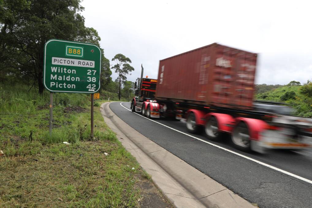 Upgrades to Picton Road need to happen soon, according to a national infrastructure body. Picture: Robert Peet
