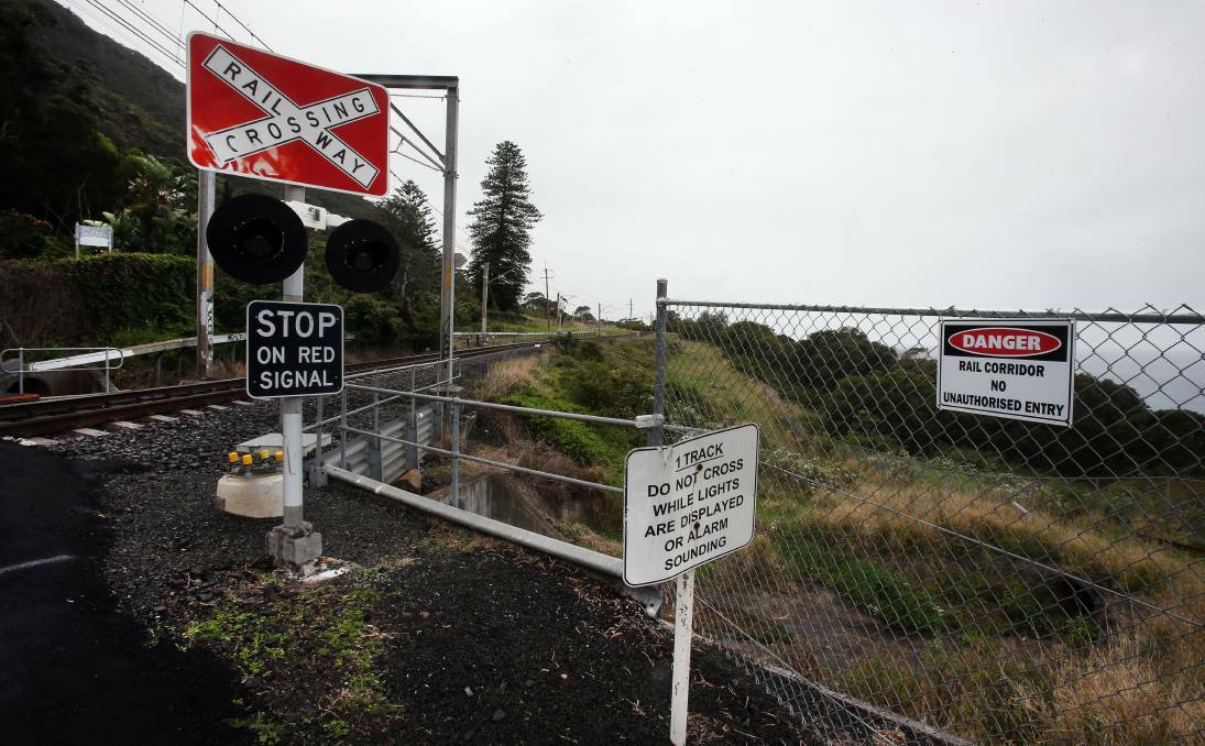 The train line at Clifton is a hotspot for rail trespassers in the Illawarra.